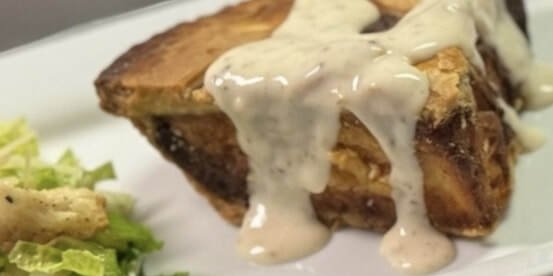 Chicken Cordon Blue Rustic Pie