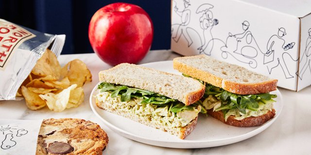 Herb Chicken Salad Sandwich Box for One