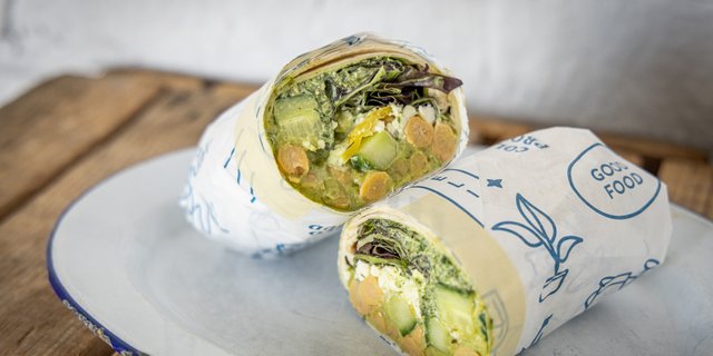 Mediterranean Veggie Wrap