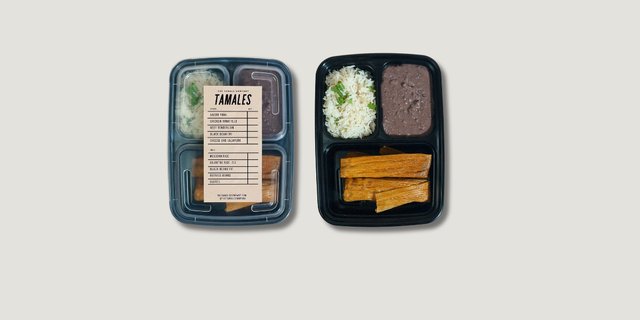Vegetarian Tamales Lunch Box
