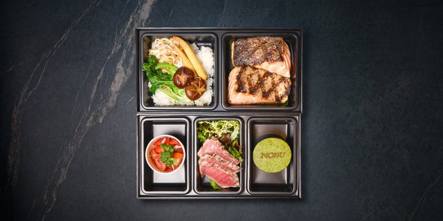 Grilled Salmon Lunch Bento