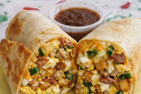 Individual Large Breakfast Burrito