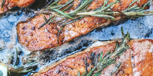 Grilled Salmon Buffet