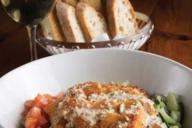 Parmesan-Crusted Chicken Salad