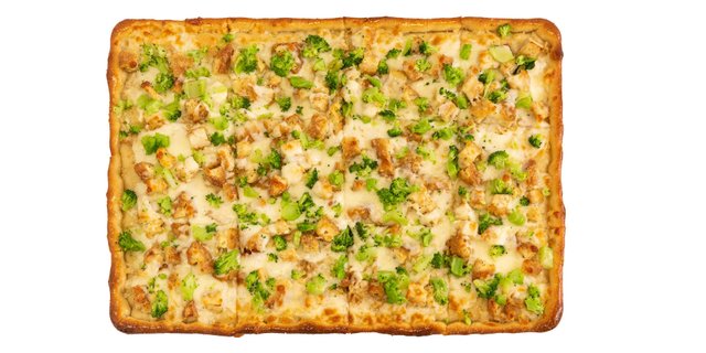 Chicken Alfredo Broccoli Sicilian Pizza (Square)
