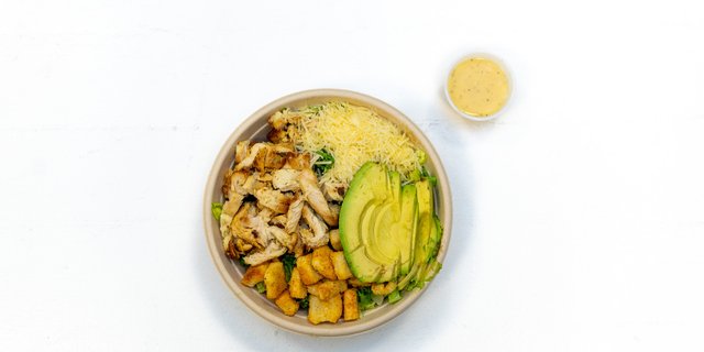 Kale Chicken Caesar Salad