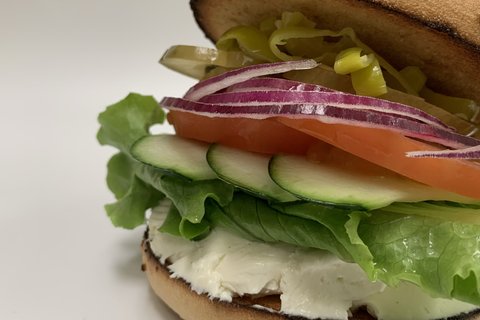 Veggie w/ Schmear Sandwich