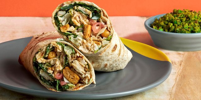 Spicy Chicken Caesar Wrap