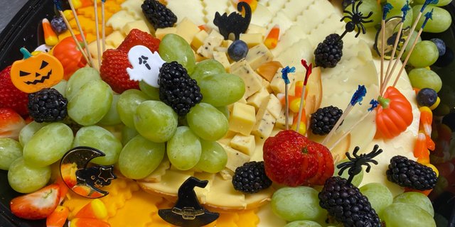 Spooky Cheese & Cracker Platter