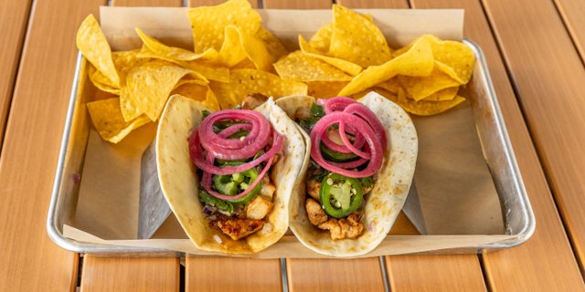 Grilled Poblano Chicken Tacos