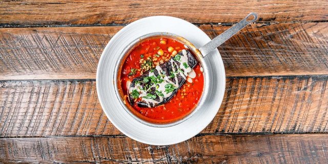 MOROCCAN EGGPLANT FARRO BOWL
