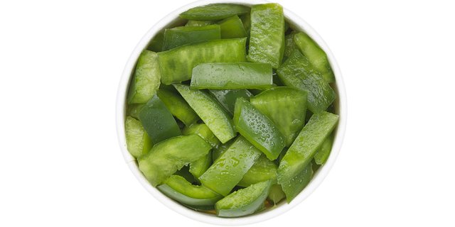 Chopped Green Peppers