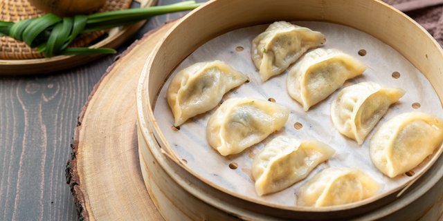 Steamed Pork & Napa Cabbage Dumplings