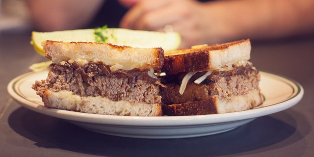 Atomic Meatloaf Meltdown Sandwich