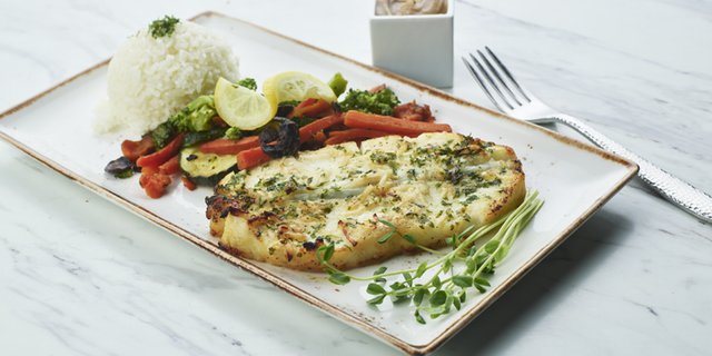 Lemon Garlic Sea Bass