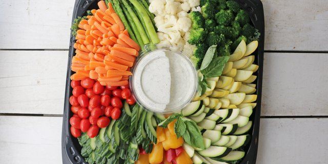 Raw Vegetable Arrangement
