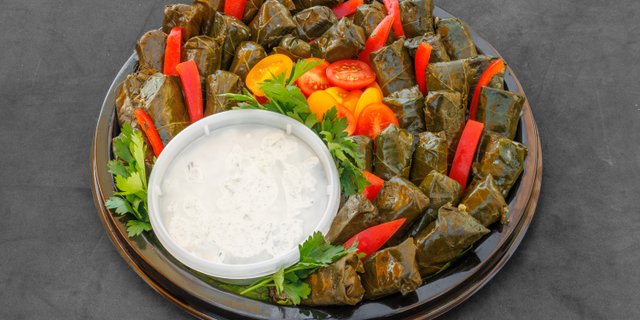Grape Leaves Platter