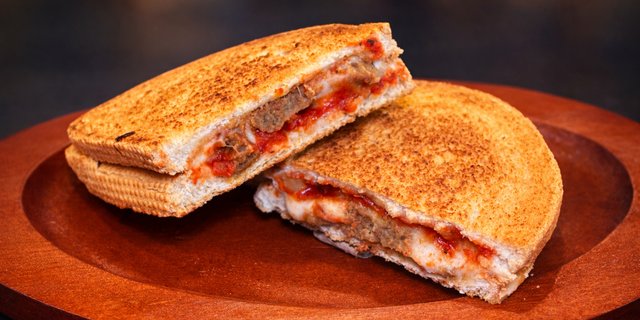Napoli Meatball Smash Melt Sandwich