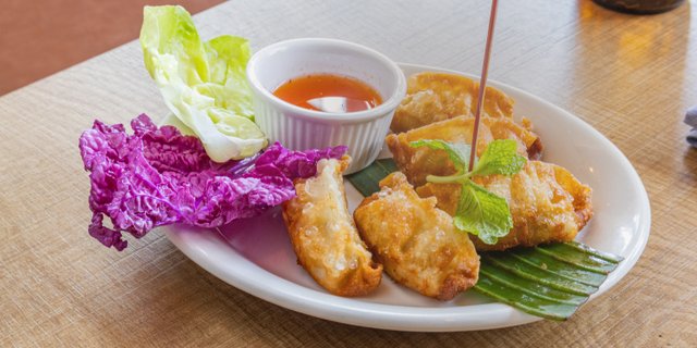 Fried Chicken & Pork Dumplings