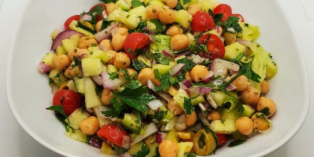 Individual Chickpea Salad