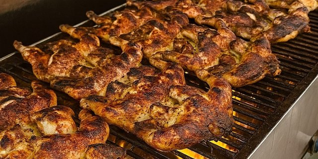 6 Charcoal Broiled Chicken