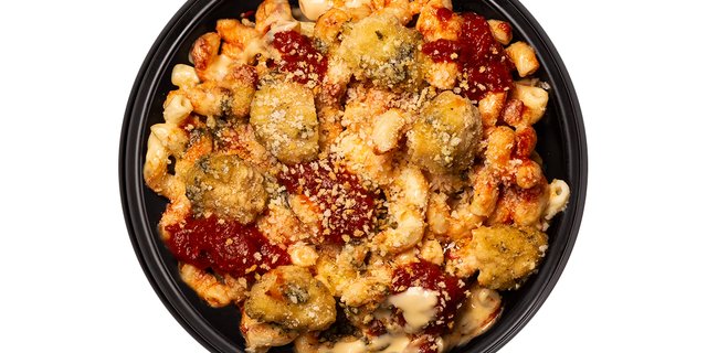 Crispy Chicken Parmesan Mac & Cheese