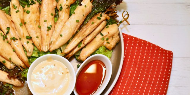 Sweet Bourbon Chicken Skewers