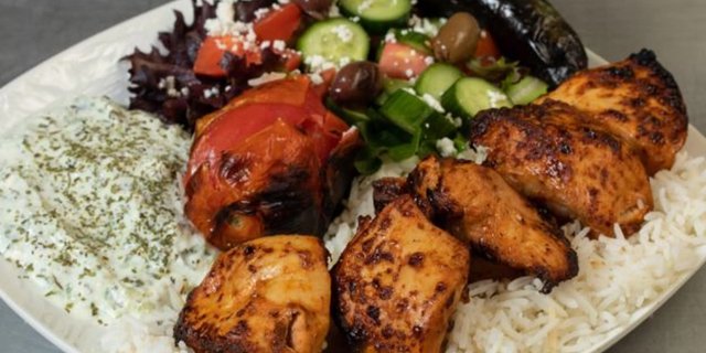 Chicken Breast Kabob Plate