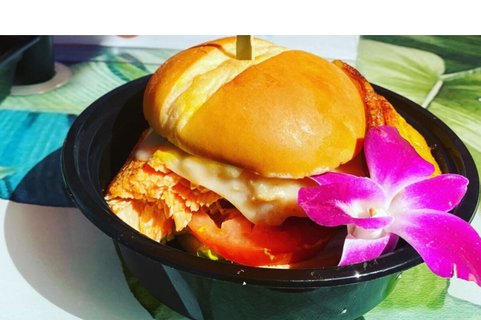 Jerk Salmon Sandwich