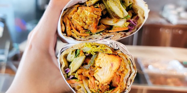 Chicken Seekh Kabob Masala Wrap
