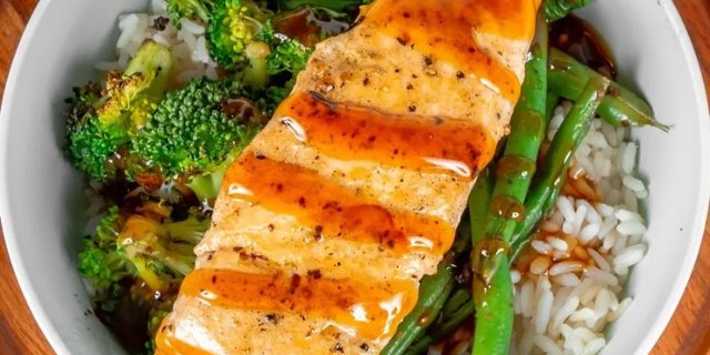 Salmon Teriyaki Bowl