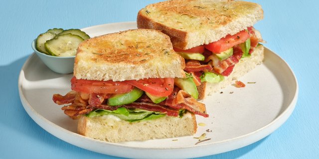 BLT Sandwich, Chips, & Brownie