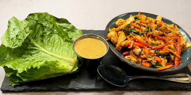 Shitake & Ramen Lettuce Wraps
