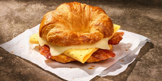 NEW Croissant Bacon, Egg & Cheese Sandwich