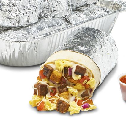 Small Breakfast Steak Burrito