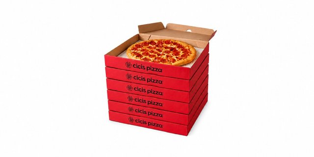 6 Large 1-Topping Pizzas