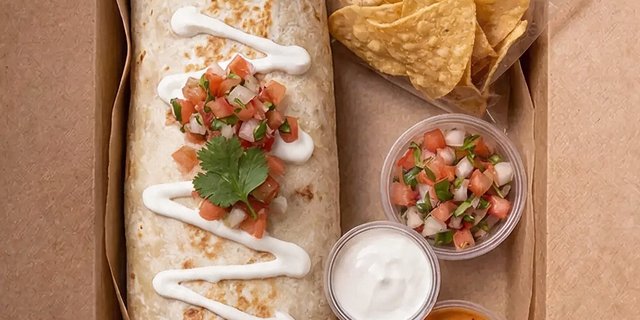 Grilled Chicken Burrito Boxed Lunch