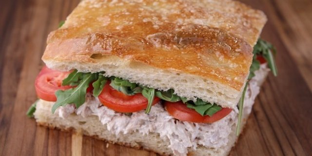 Tuna Salad Focaccia Sandwiches