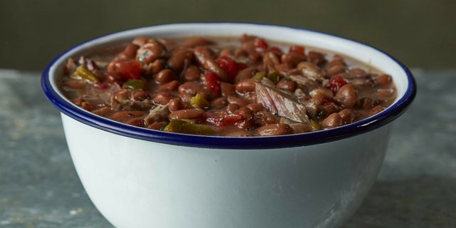 Texas Size Brisket Beans