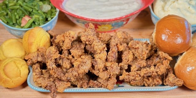 Chicken Fried Steak Strips Platter