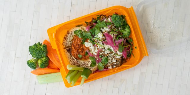 Lamb Gyro Hummus Bowl