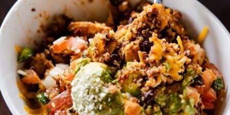 Grilled Chicken Quinoa Fiesta Bowl