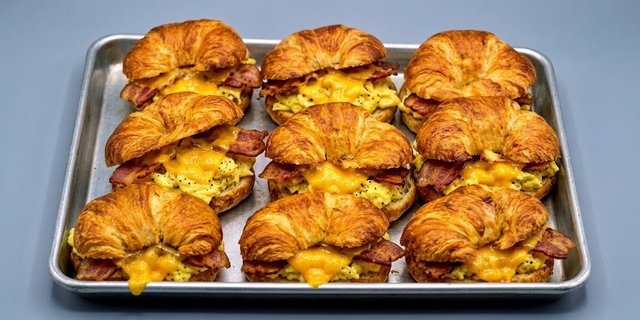 Egg, Meat & Cheese Croissant Sandwich Tray