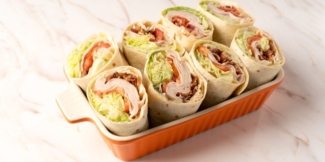 Turkey, Bacon & Swiss Wrap Platter