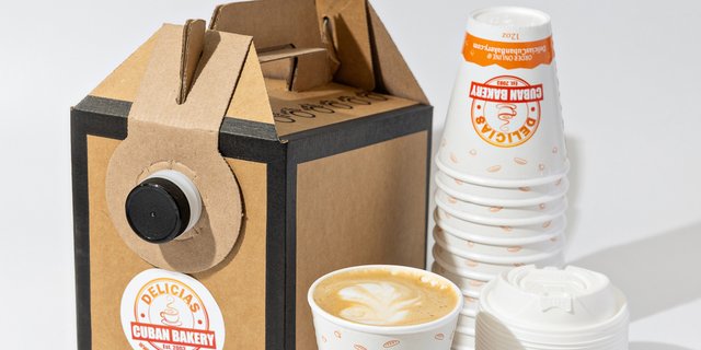 Box of Hot Cafe Con Leche