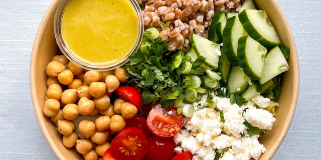 Farro Tabbouleh Salad w/ Feta Boxed Lunch