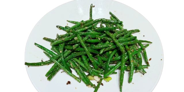 Individual Vegan Garlic Green Beans