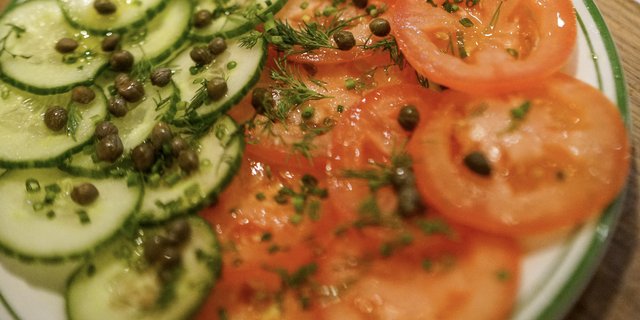 Tomato, Cucumber & Capers