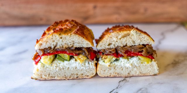 Roasted Veggie Sandwich