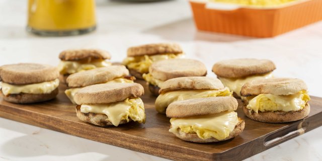 Egg and Cheese Sandwich Platter